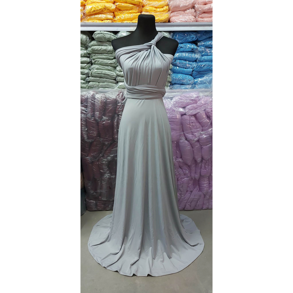 Infinity Dress LIGHT GRAY for adult kids teens plus Doncher12 Shopee Philippines