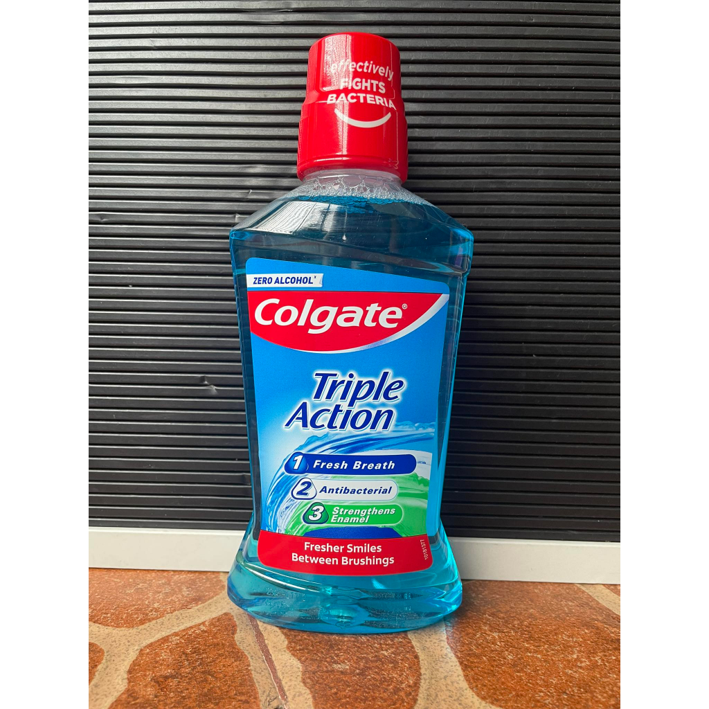 Colgate Triple Action Mouthwash 500ml Shopee Philippines
