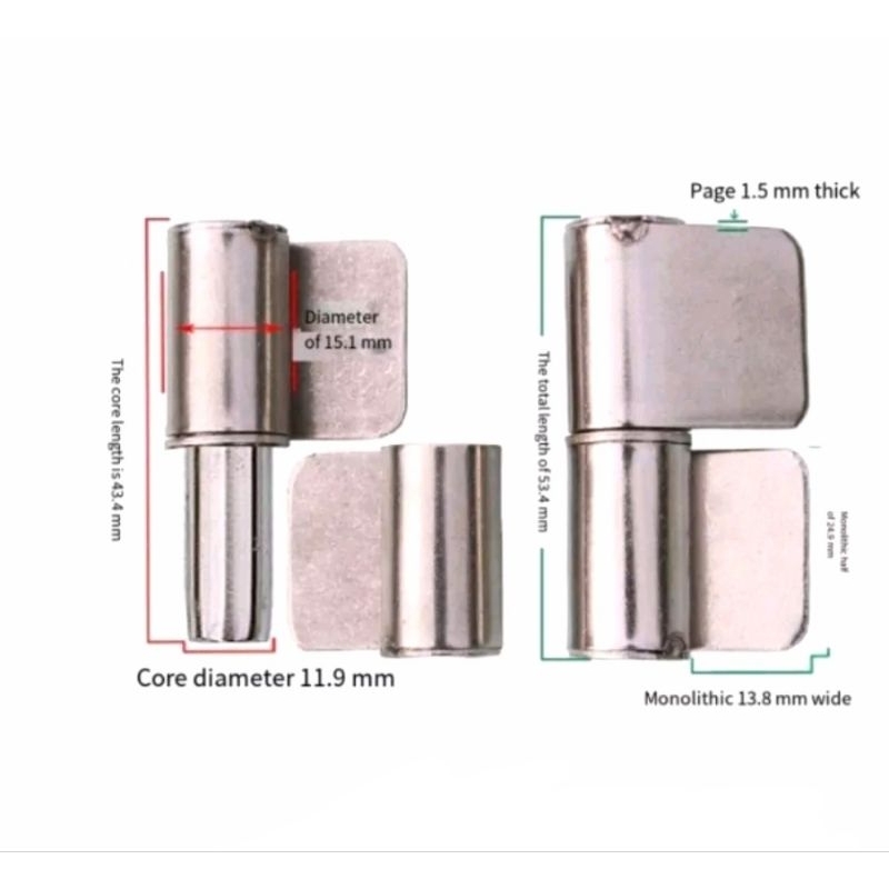 304 & 202 STAINLESS Wing Hinges Stainless Door Hook Hinges (Prices 1pcs