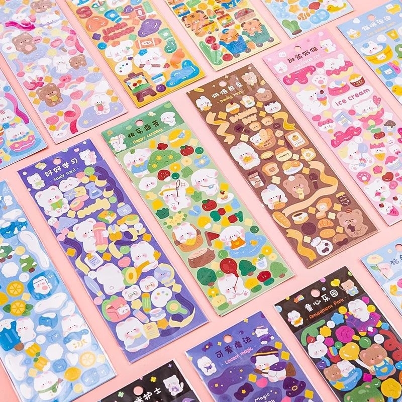 Sticker Decorative Kawaii Album Stickers DIY Material Stationery ...