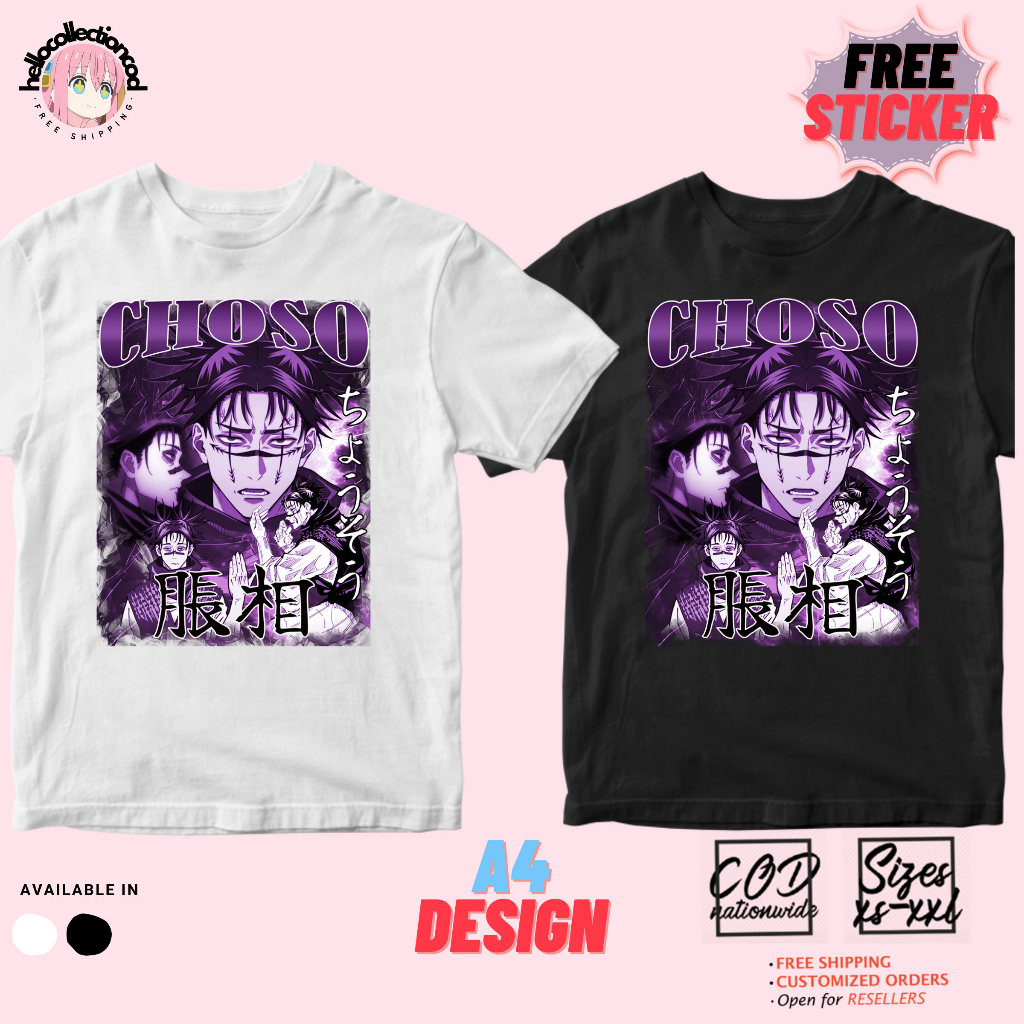 Jujutsu Kaisen Choso Purple Japanese Anime Shirt hellocollectioncod ...