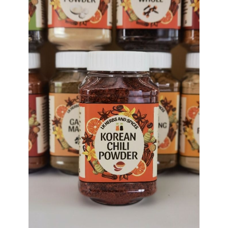 KOREAN CHILI POWDER IN A JAR BY LK HERBS AND SPICES (150g) | Shopee ...