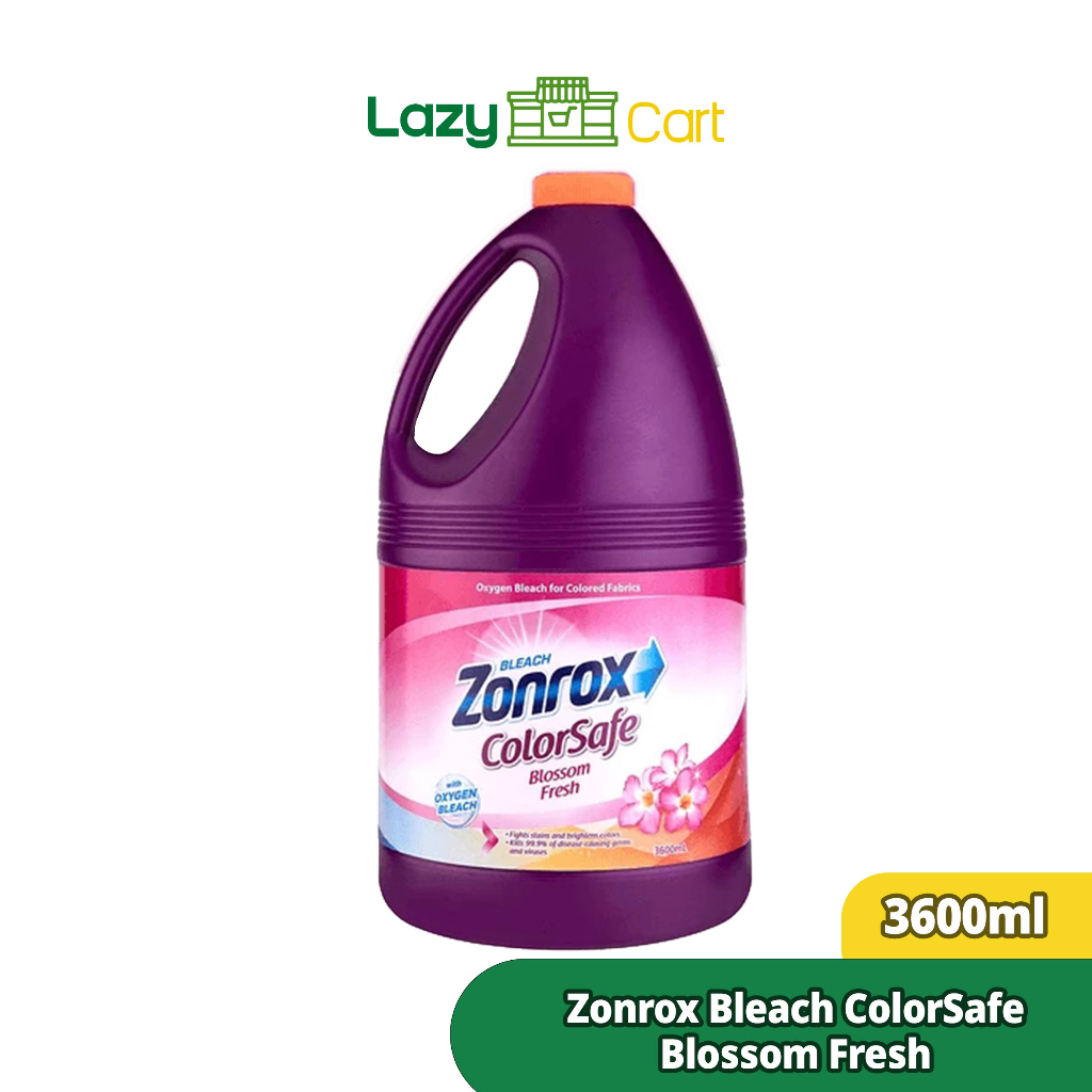 Lazycart Zonrox Bleach Colorsafe Blossom Fresh 3600ml Powerful Stain