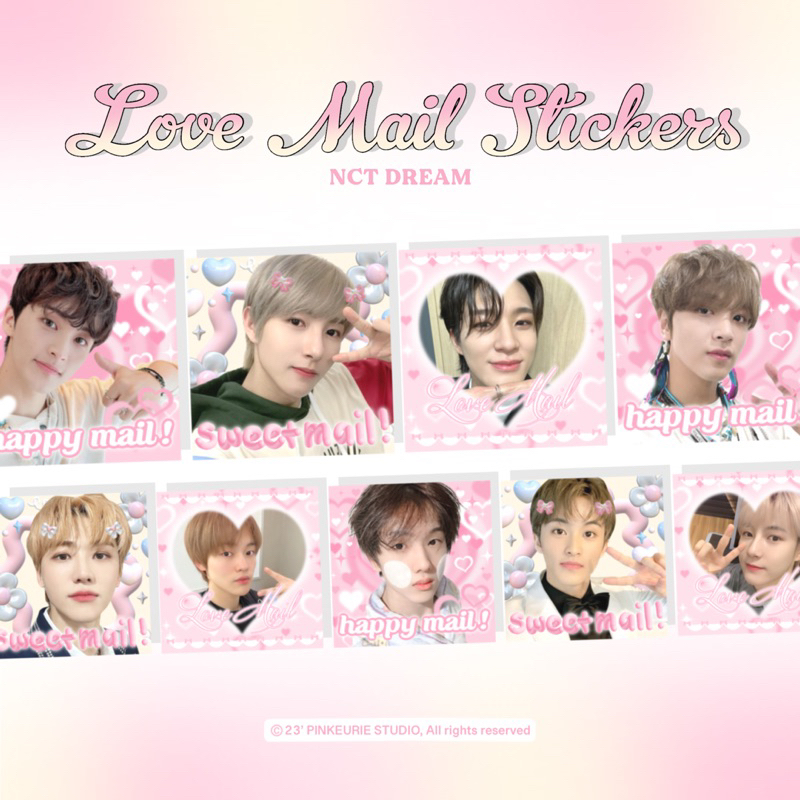 NCT Dream Love Mail Sticker Prikula Sticker Packeging Kpop Sticker ...