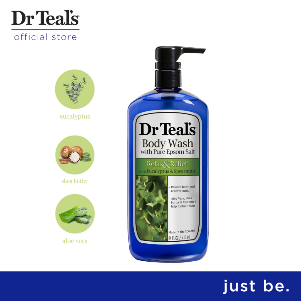 Dr Teal's Relax And Relief Eucalyptus Body Wash With Pure Epsom Salt