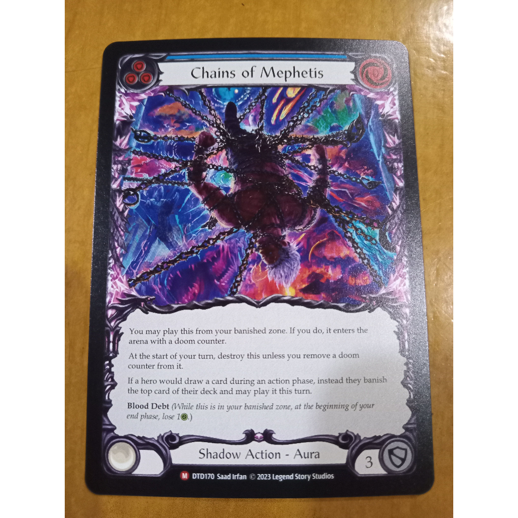 FAB Chains of Mephetis Majestic Dusk till Dawn Flesh and Blood TCG