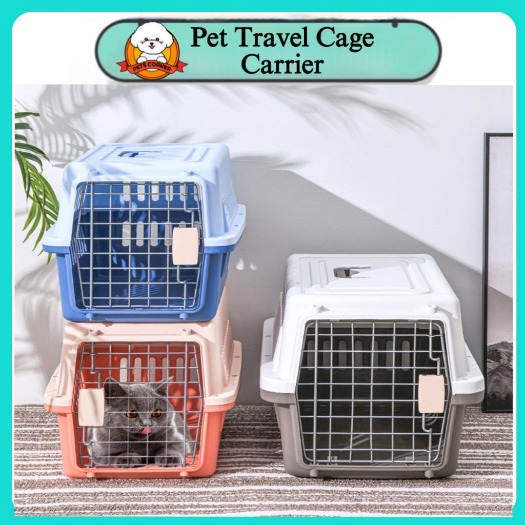 Pet Carrier Travel Portable Cage Dog Cage Carrier Pet Travel Crate