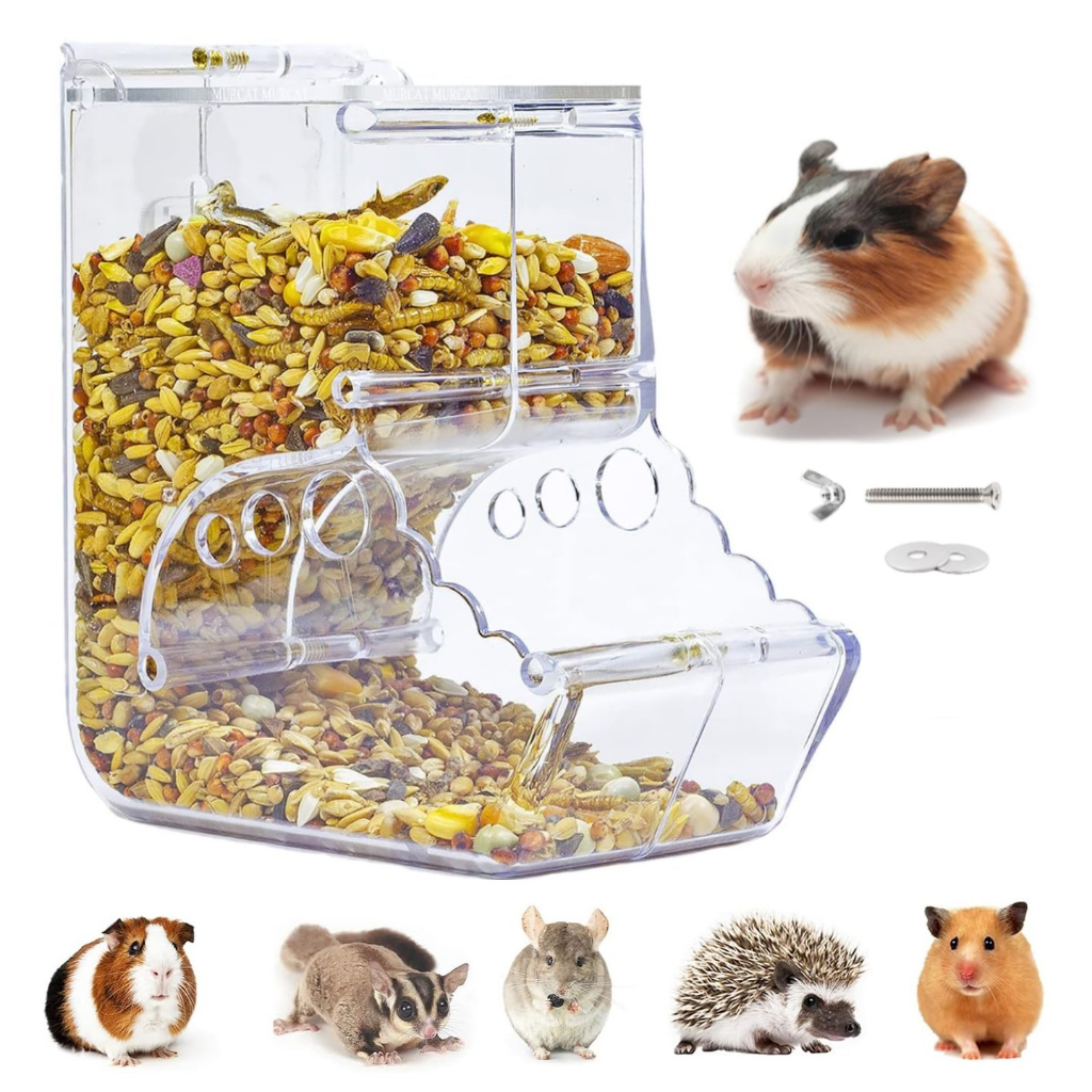 Small Animal Hamster Hedgehog Guinea Pig Automatic Acrylic Transparent