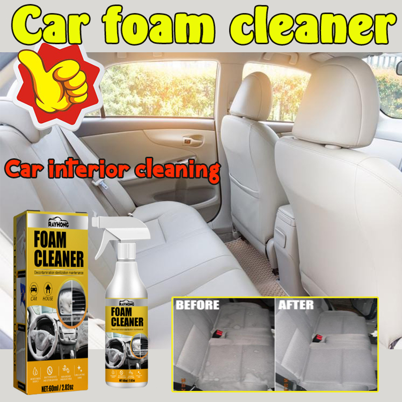 60ML Car foam cleaner Suitable for panels, leather seats, headliners