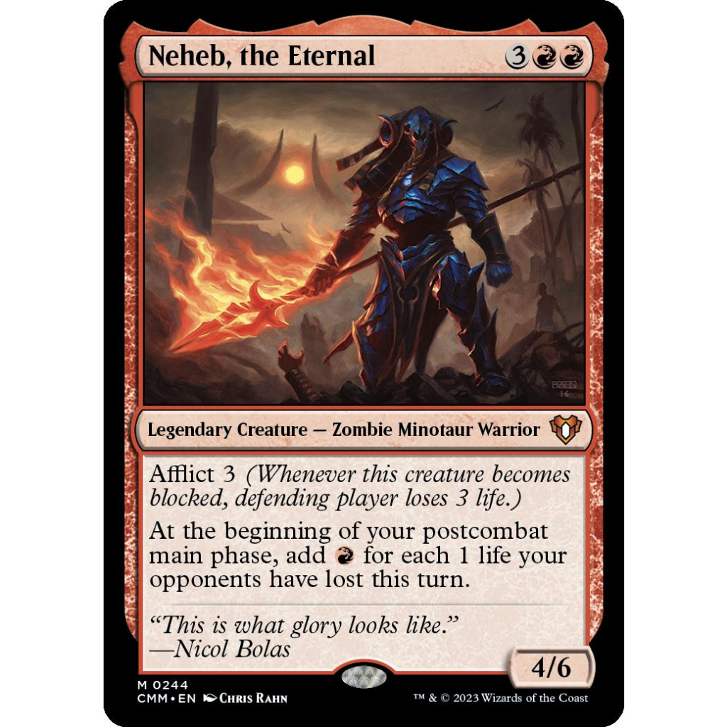 Neheb, the Eternal Mythic Commander Masters Magic the Gathering TCG ...