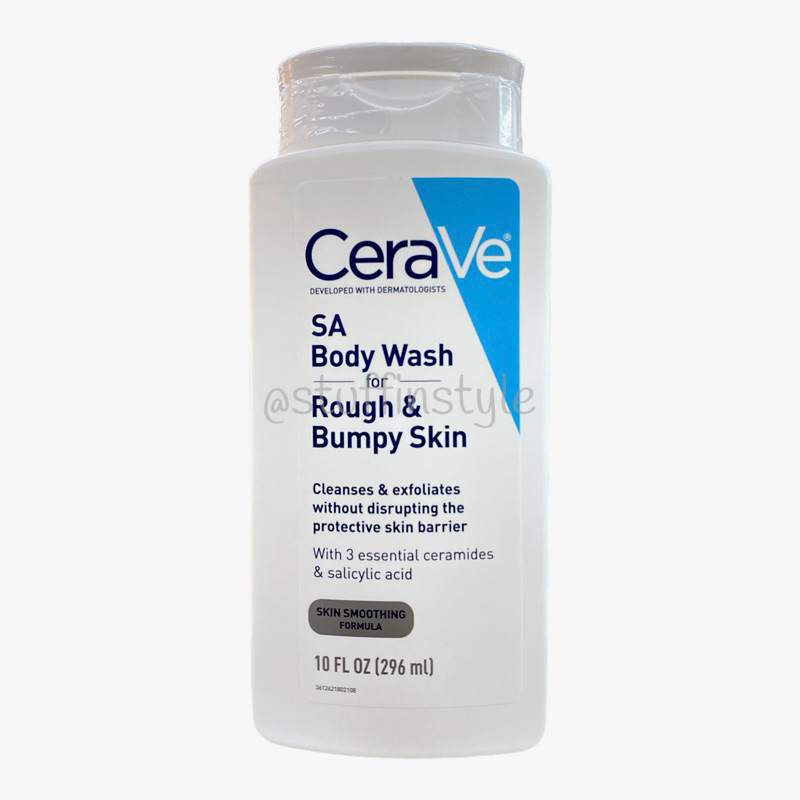 Cerave SA Body Wash for Rough and Bumpy Skin 10 fl oz 296ml Shopee