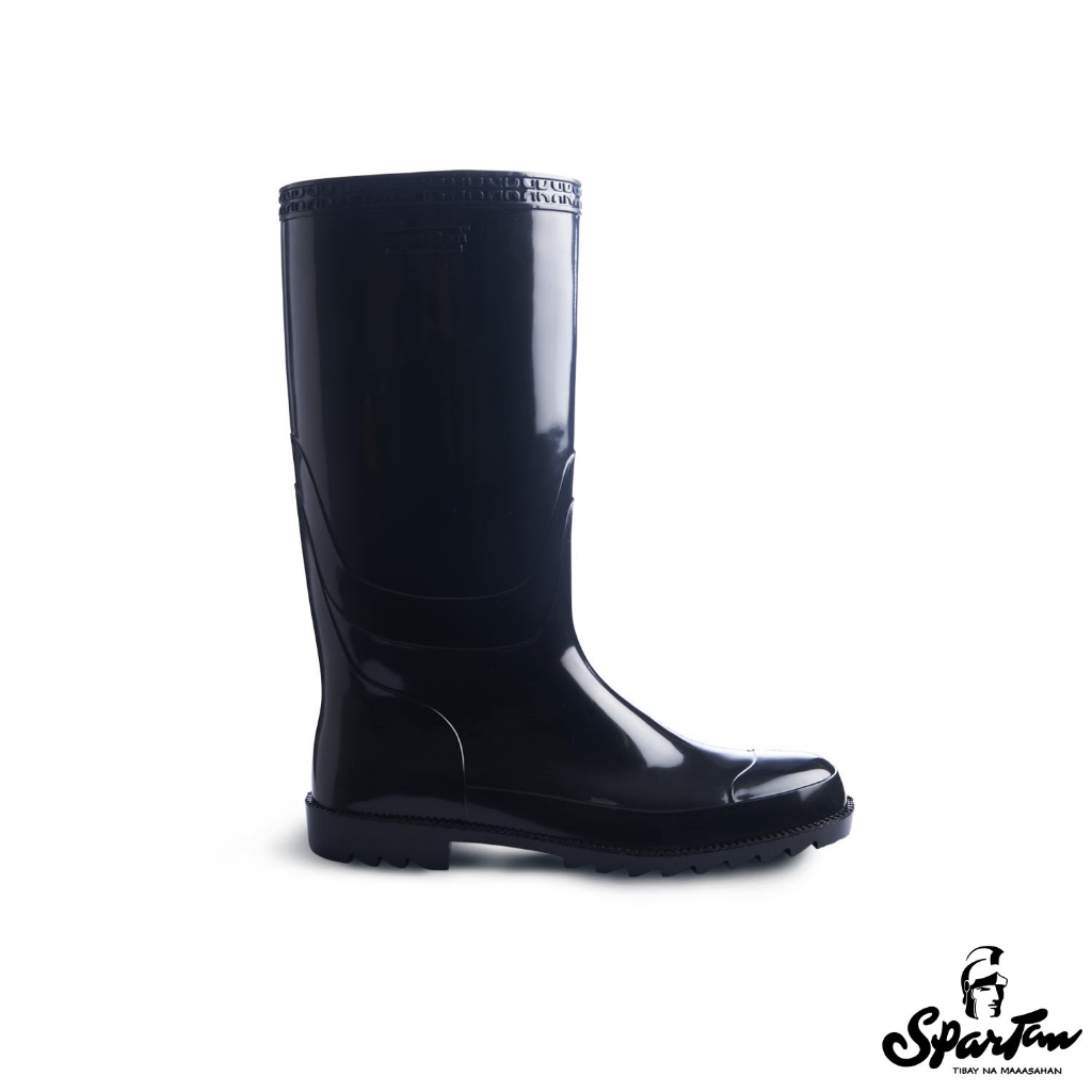 Spartan Rain boots SP6609 L Glossy Black Mens Shopee Philippines