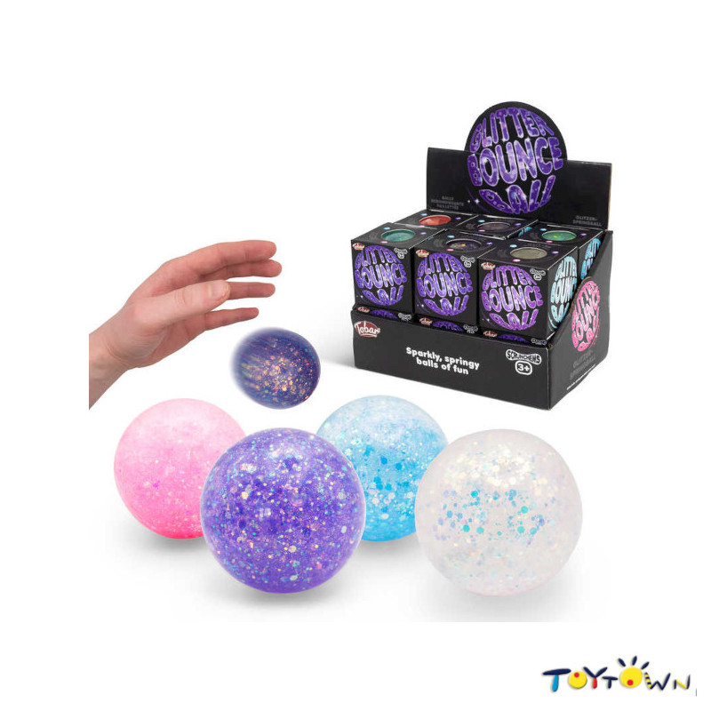 Glitter bounce hot sale ball