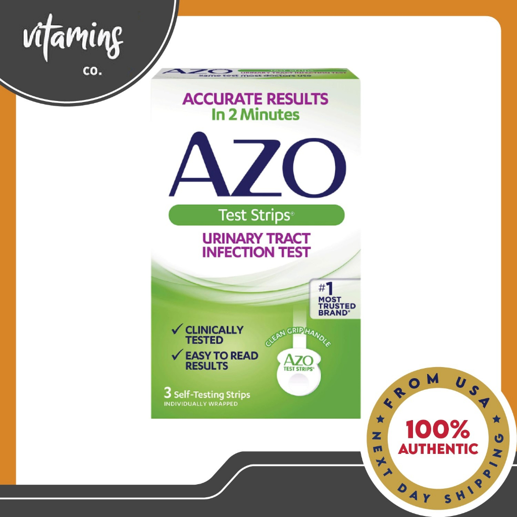 Azo Urinary Tract Infection Test Strips 3 Strips Shopee Philippines 0959