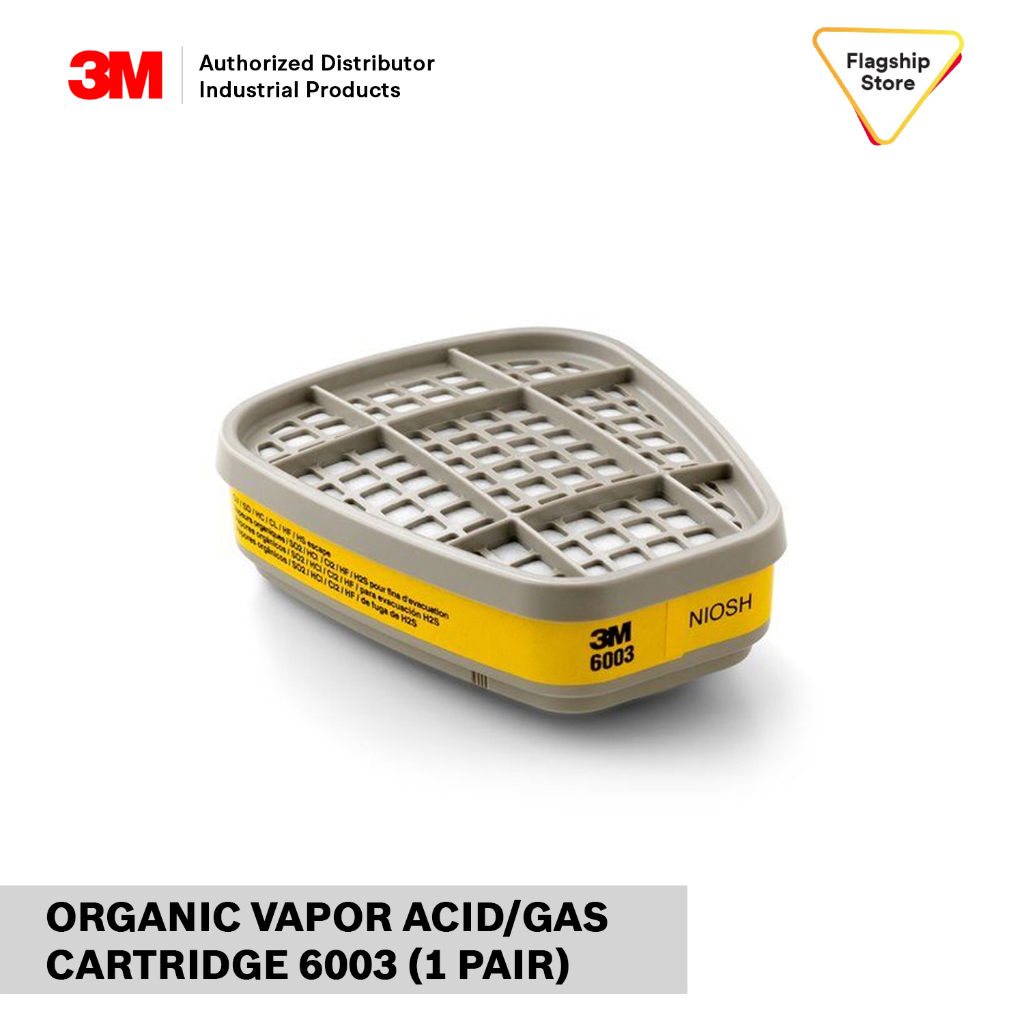 3M™ ORGANIC VAPOR/ACID GAS CARTRIDGE 6003 (1 PAIR) | Shopee Philippines