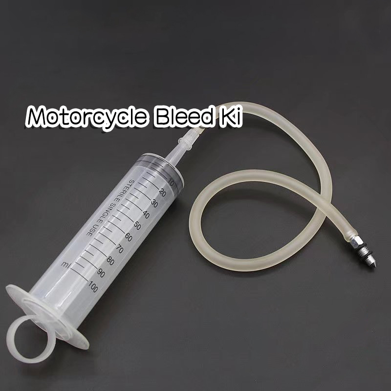 Universal Motorcycle Bleed Kit Brake Bleeding Syringe Brake Caliper Gas