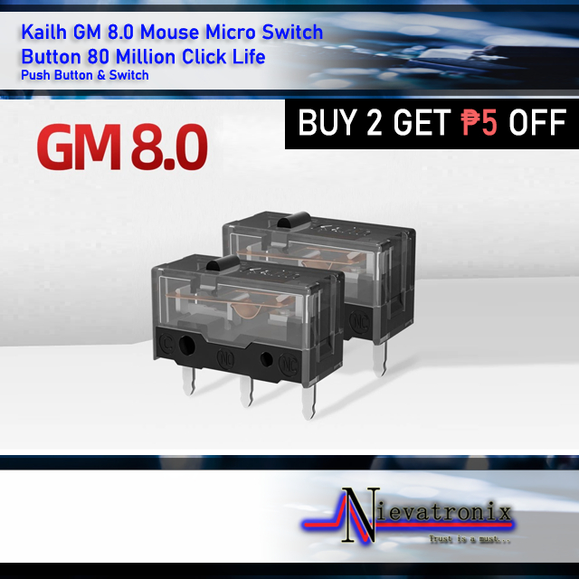 1pc Kailh GM 8.0 Mouse Micro Switch Button 80 Million Click Life