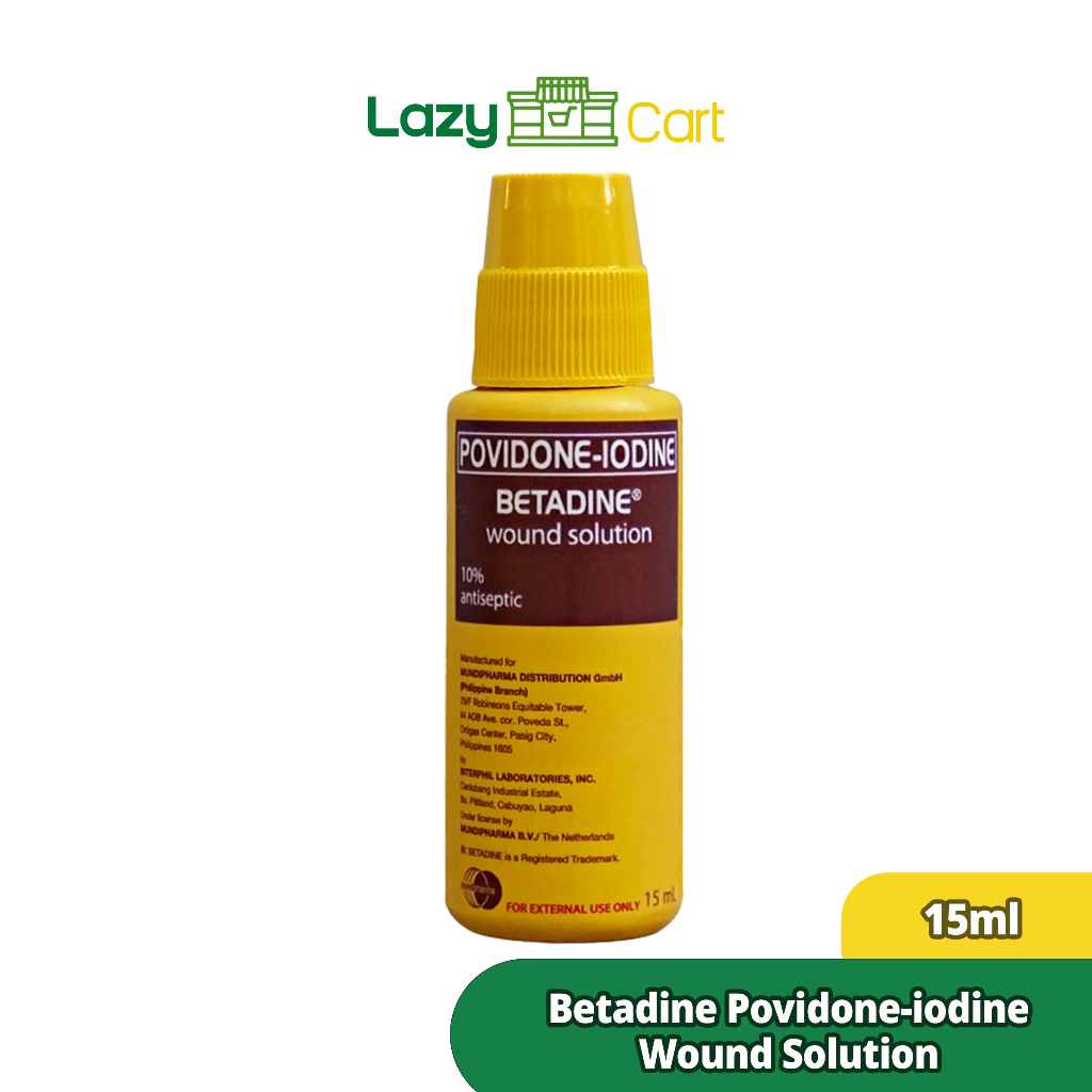 Lazycart 15ml Betadine PovidoneIodine Wound Solution Elevate Your
