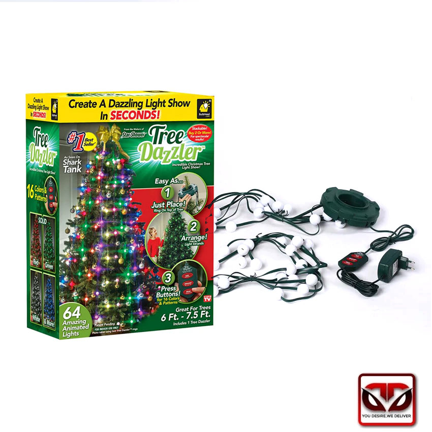 D&D Tree Dazzler Incredible Christmas Tree Light Show 16 Colors