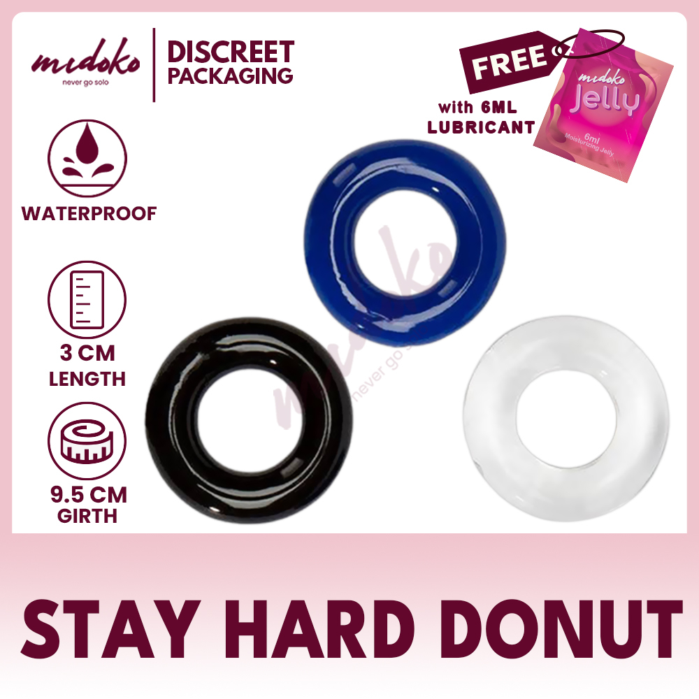 Midoko Stay Hard Donut Penis Rings Adult Sex Toys for Men and Boys | Shopee  Philippines