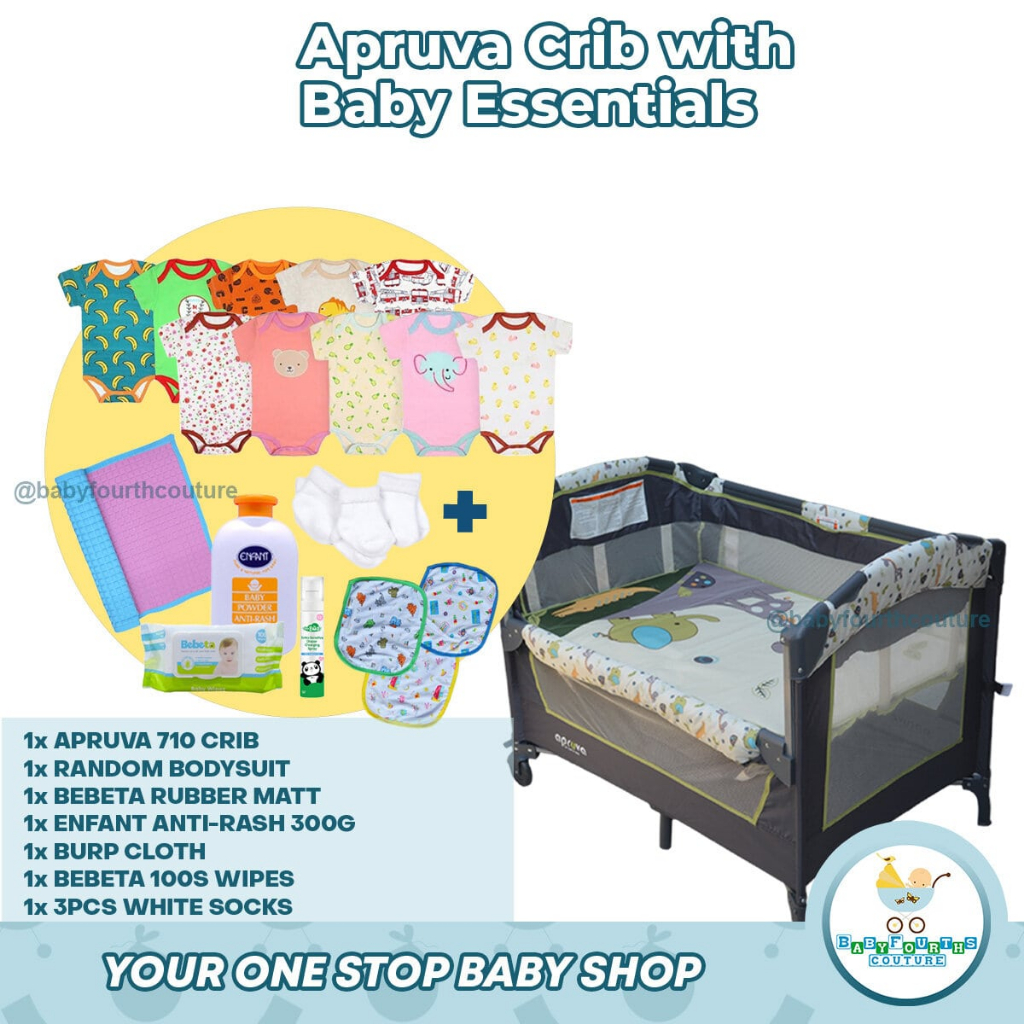 COD Apruva Pack and Play Co Sleeper Playpen Crib for Baby With Mosquito Net PP 710