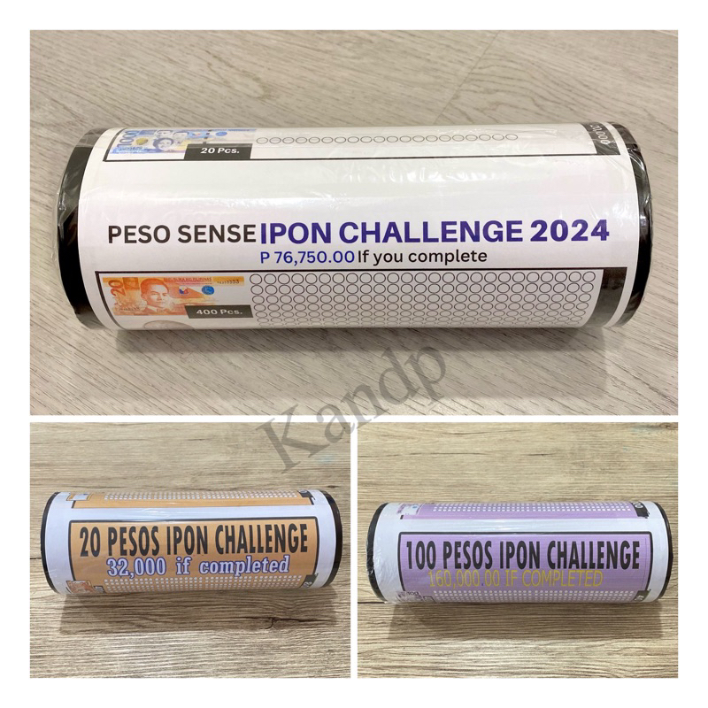 KandP 2024 Peso Sense & 1 Bill Ipon Challenge 9 inches Alkansya Year Of