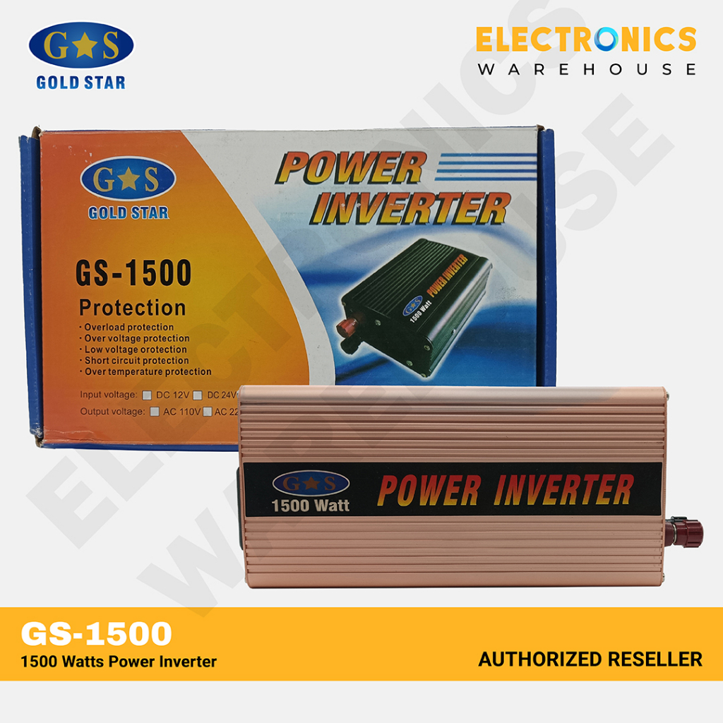 Gold Star GS-1500 1500 Watts Power Inverter | Shopee Philippines