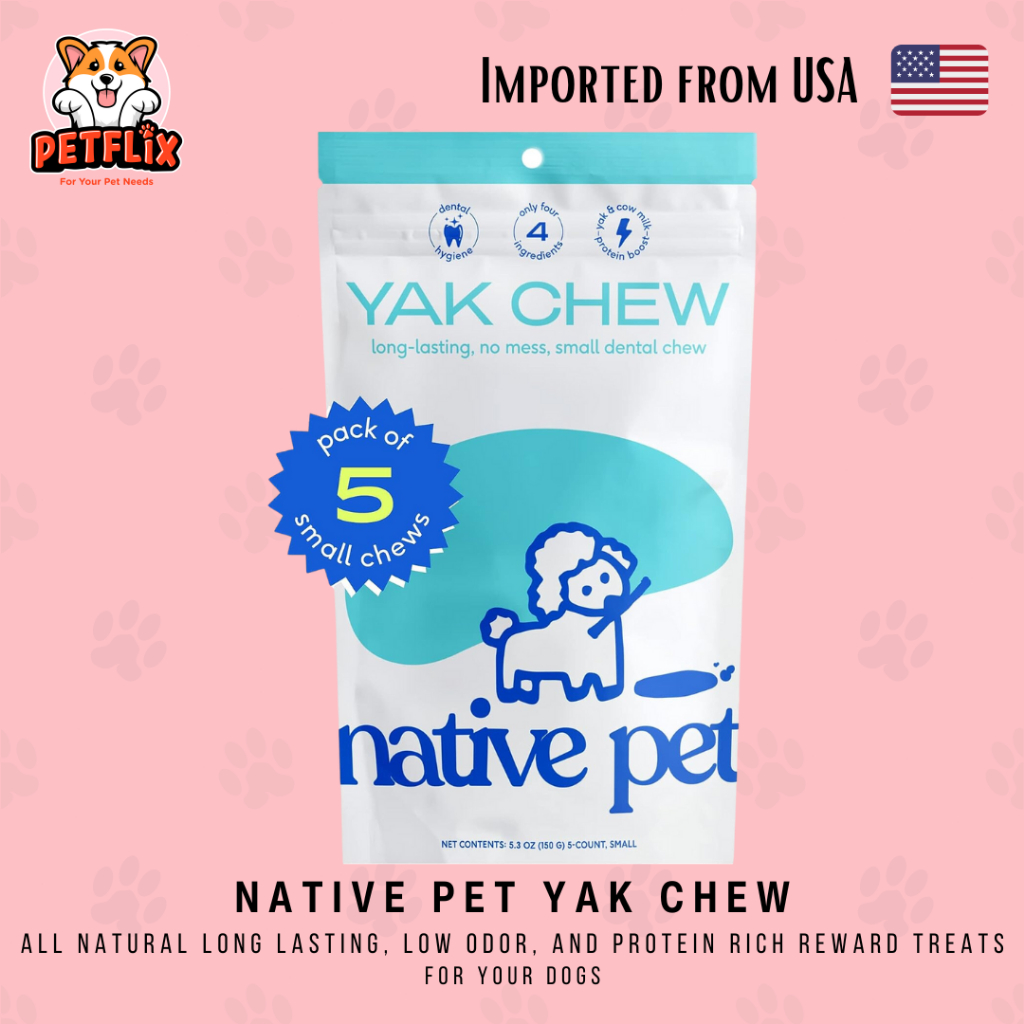 Native Pet Yak Chews for Dogs Long Lasting Reward Treats Pasture-Raised ...