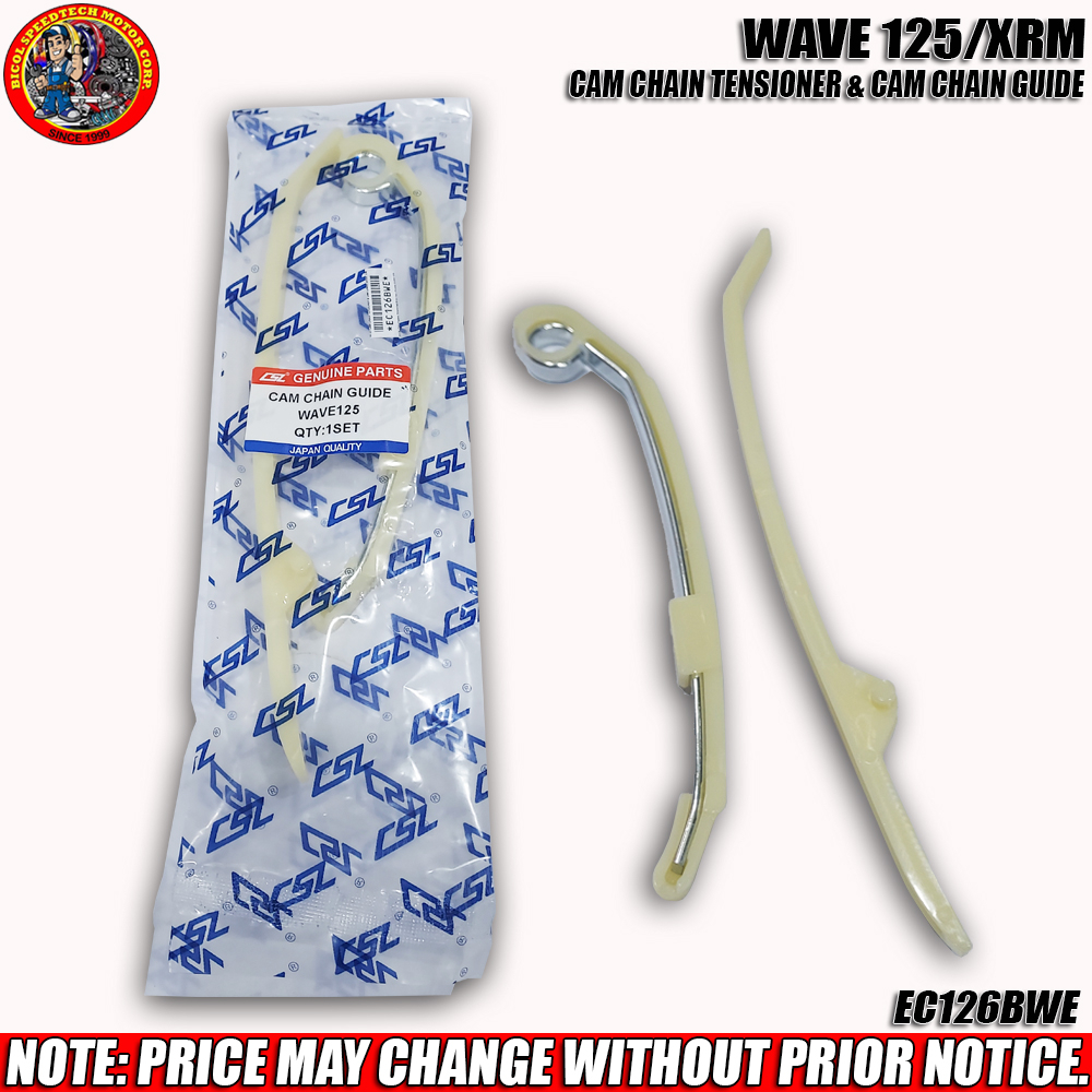 WAVE 125/XRM125 CAM CHAIN TENSIONER & CAM CHAIN GUIDE (EC126BWE ...