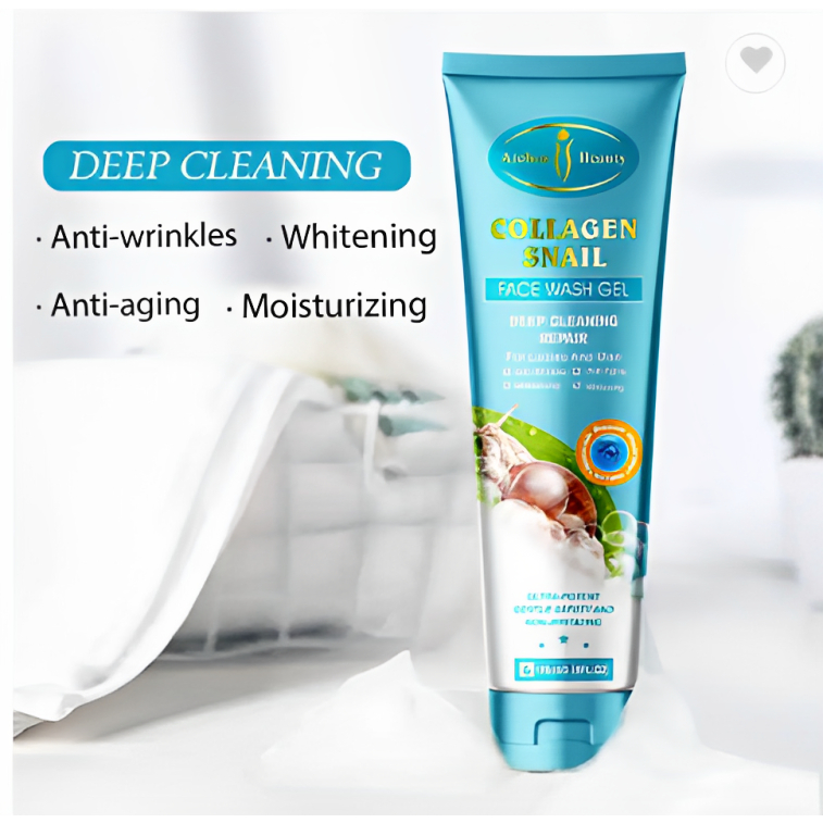 Collagen snail Face wash gel Cleancing deep cleancing repair nourish hydrate Shopee Philippines