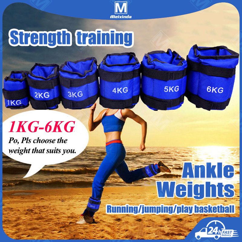 Pair/2pcs Ankle Weights 1-3kg weights for ankle/leg Adjustable Strength ...