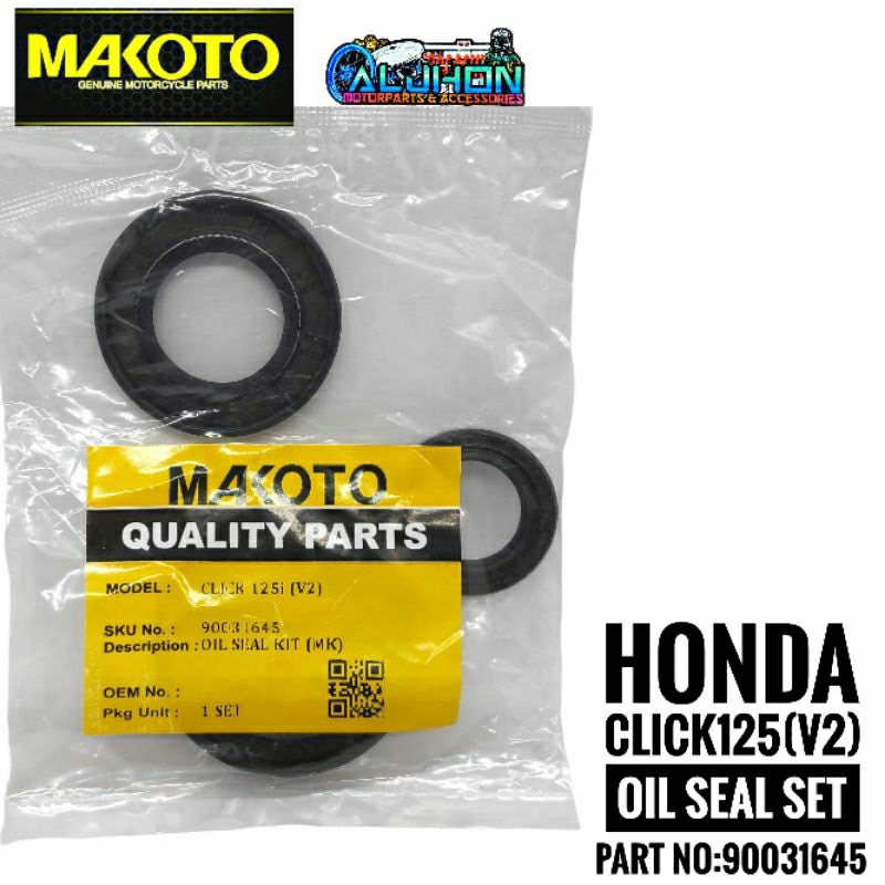 Oil Seal Set Click 125/ 150 V1 V2 Makoto Brand (panggilid set) | Shopee ...