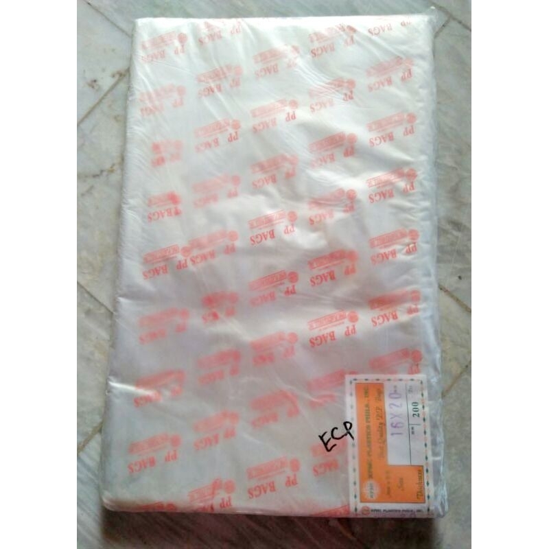 RPMC Plastic Bag 16"x20" Transparent Clear per Pack (200's) Shopee Philippines