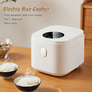 Mini Rice Cooker 2-Cups Uncooked, 1.2L Portable Non-Stick Small Travel Rice  Cooker, Smart Control Multifunction Cooker with 24 Hours Timer Delay 