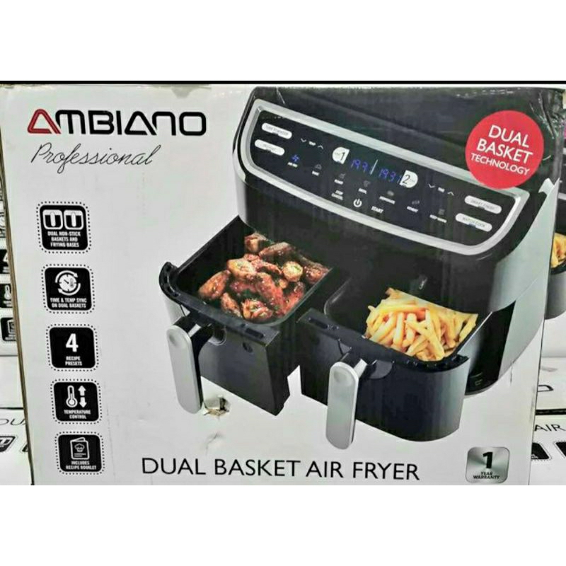 AMBIANO Dual Basket Air Fryer Shopee Philippines