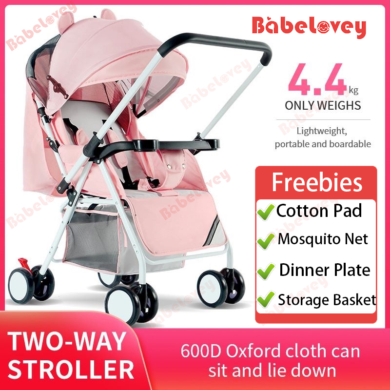 Two-way Baby Stroller Foldable Stroller Bike Baby Reversible Handle ...