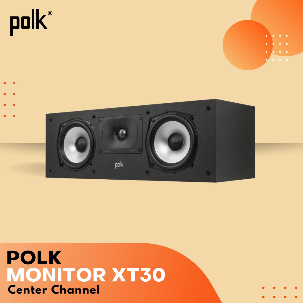 Polk Audio Monitor XT30 High-Resolution Center Channel Speaker - Polk MXT30  center speaker | Shopee Philippines