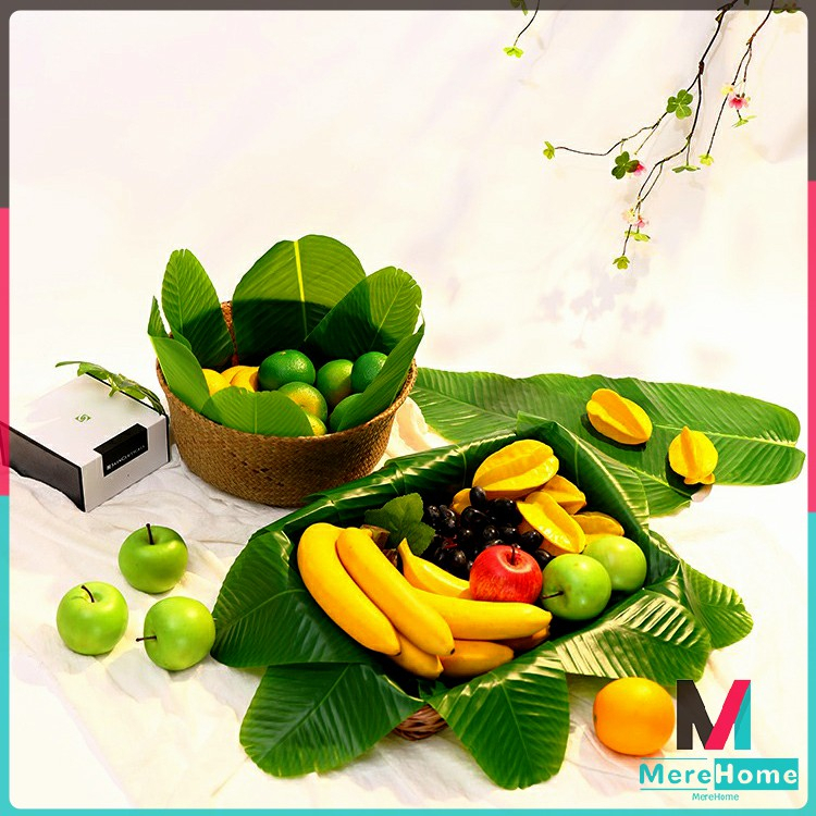 Fake banana leaf Artificial banana leaf Fake banana leaf S/M/L Shopee