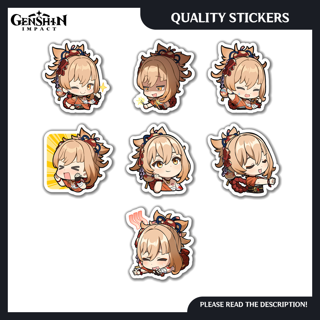 Yoimiya Genshin Impact Emoji Stickers Shopee Philippines