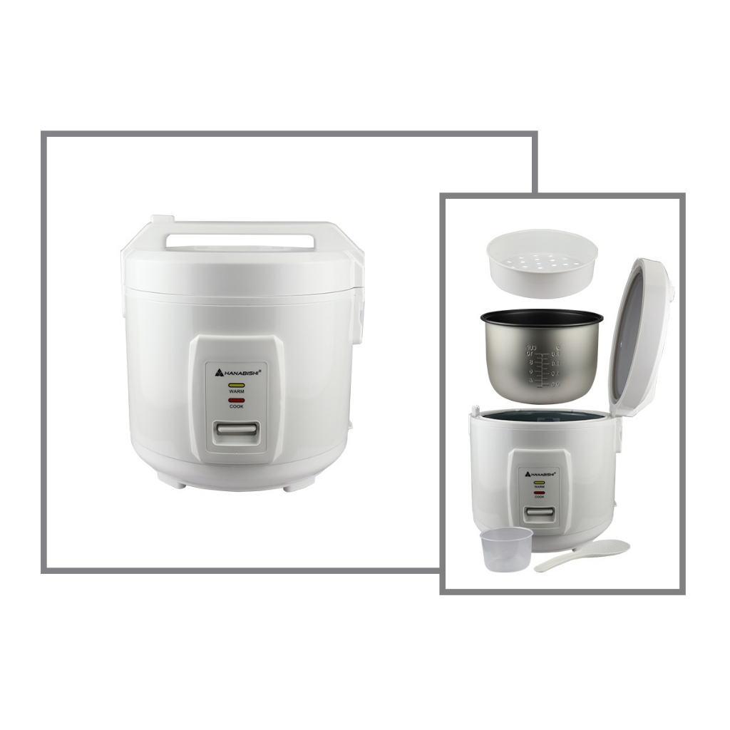 Hanabishi Rice Cooker Jar Type HJC-10WHT/HJC-15WHT/HJC-18WHT White ...