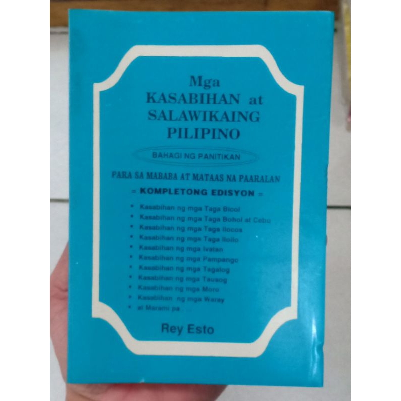 Mga Kasabihan At Salawikaing Pilipino Shopee Philippines