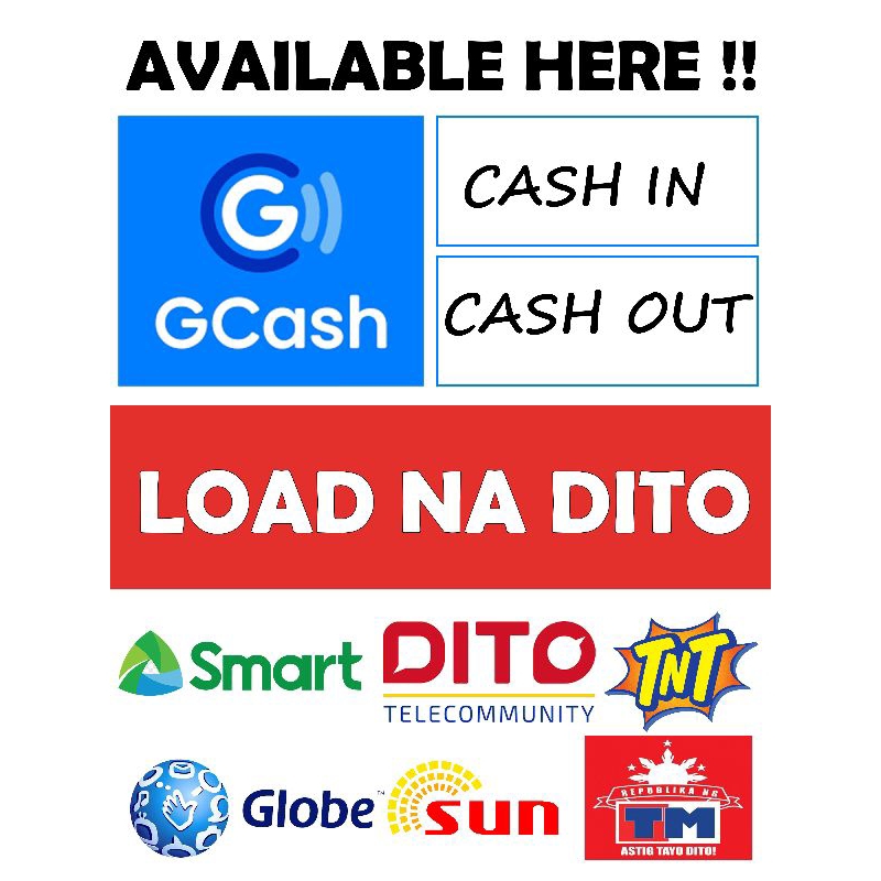 LOAD NA DITO tarpaulin (18 x 24 inches) | Shopee Philippines