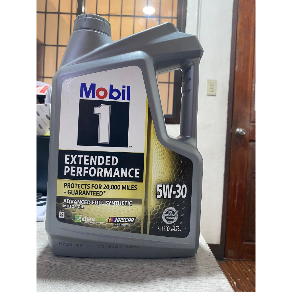 MOBIL 1 EXTENDED PERFORMANCE 5W-30 ADVANCE FULLY SYNTHETIC MOTOR OIL 5L ...