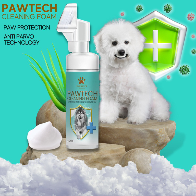 BUY1TAKE1 Pawtech ANTIPARVO Pet Paw Cleaning Foam (150 ML) Shopee