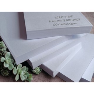 SCRATCH PAD / PLAIN WHITE NOTEPADS | Shopee Philippines