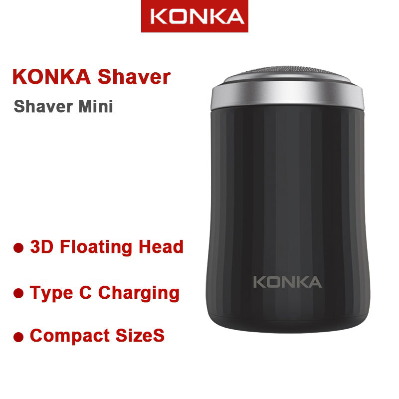 KONKA Portable Mini Men's Razor Electric Shaver for Men Type-C USB ...