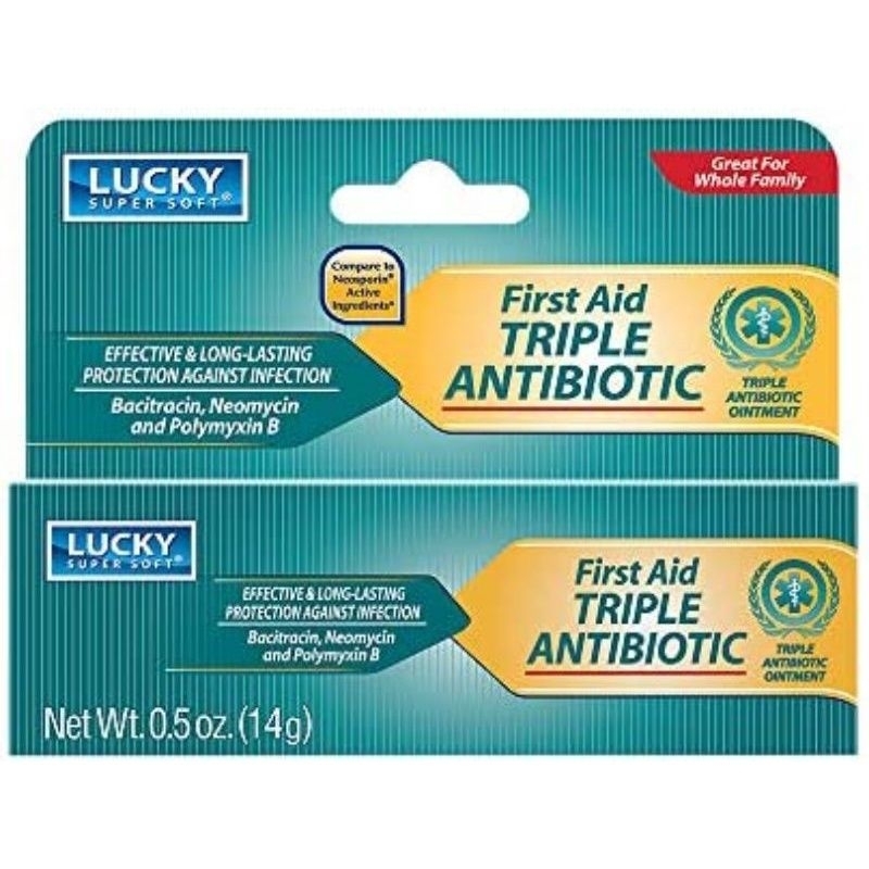 Lucky Super Soft First Aid Triple Antibiotic Ointment(14g) Shopee