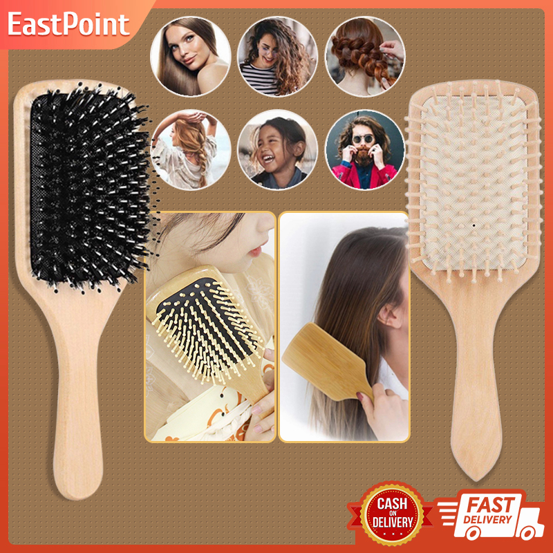 Wooden Paddle Hair Brush Healthy Care Airbag Comb Wood Comb For Hair
