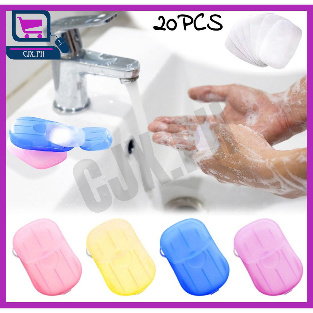 CJX.PH Portable Travel Soap Paper Sheets, Mini Disposable Soap Sheets ...