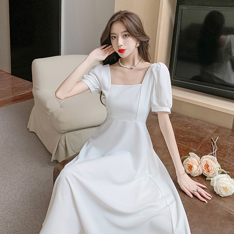 long dress white dress for woman casual dress plus size dress for civil  wedding formal dress elegant